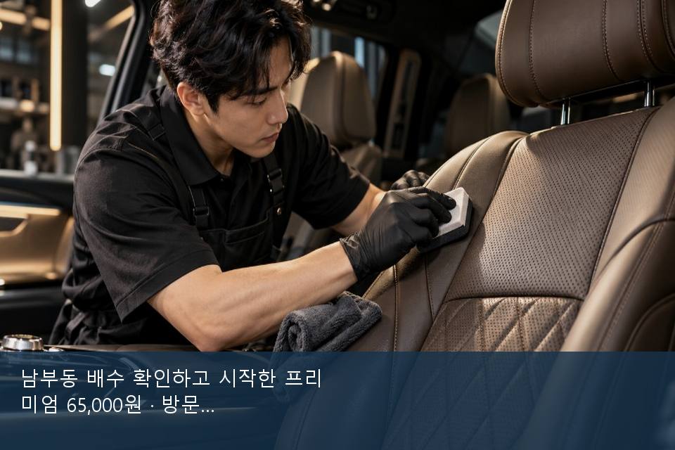 남부동 배수 확인하고 시작한 프리미엄 65,000원 · 방문 전에 확인한 것